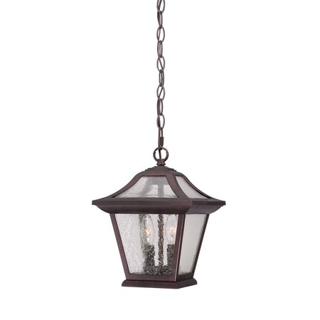 Estallar 12 x 9 x 9 in. Aiken 2-Light Architectural Bronze Hanging Light ES3096136